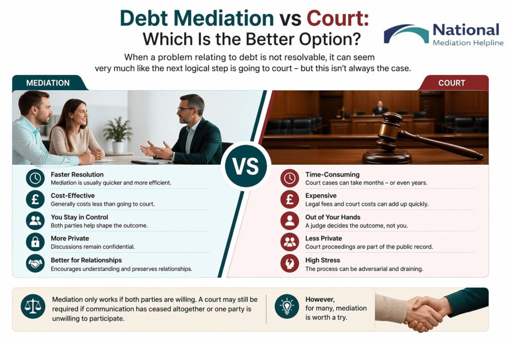 Debt Mediation vs Court: Which Is the Better Option Crewe