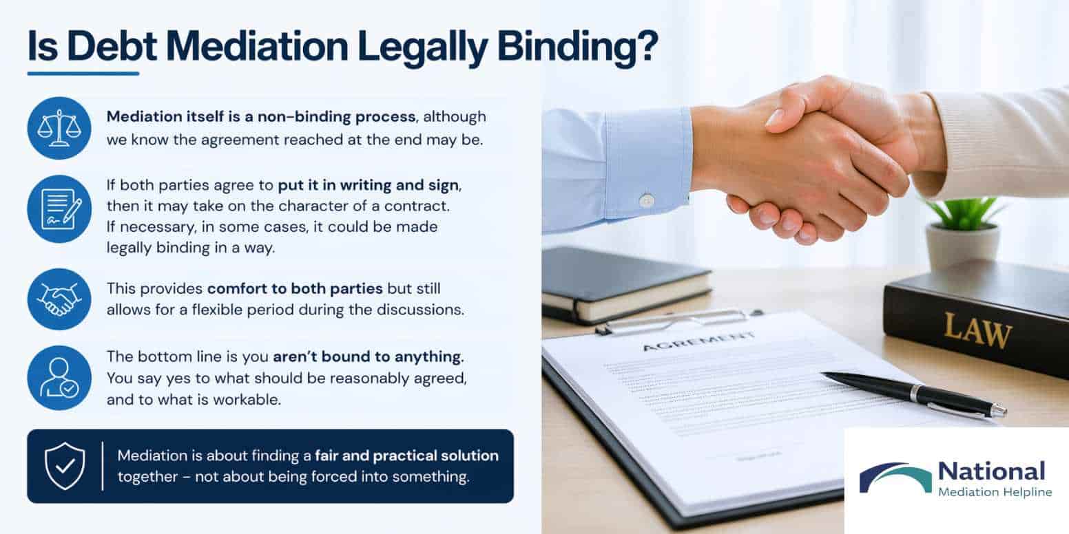 Is Debt Mediation Legally Binding Crewe