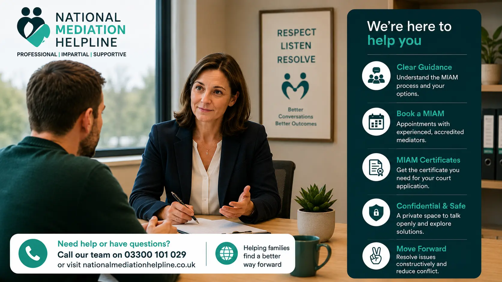 MIAM Exemptions Explained National Medaition Helpline UK Crewe