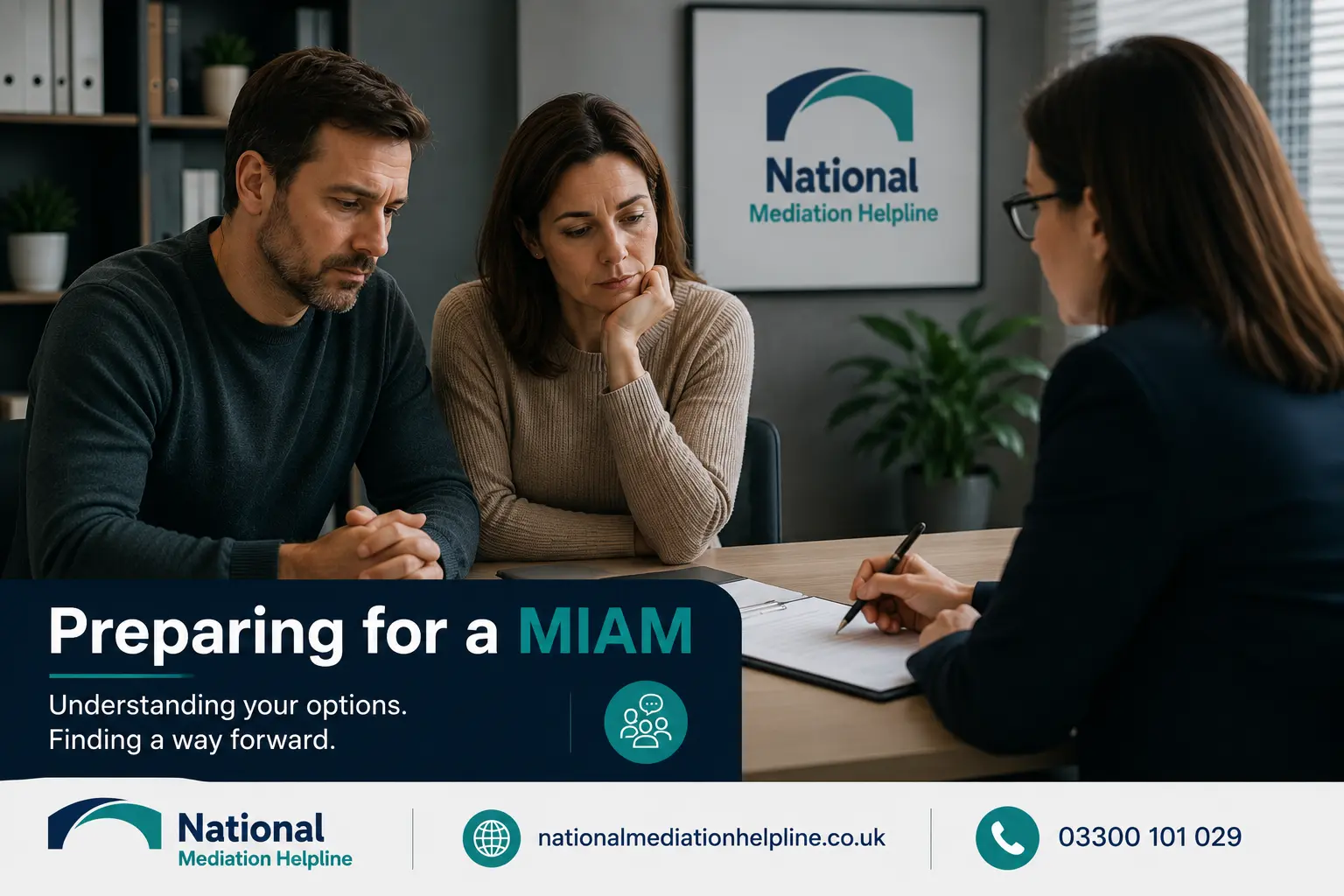 How to prepare for a miam in Crewe Preparing for a MIAM. An image explaining how to prepare yourself emotionally and rationally for the first miam appointment